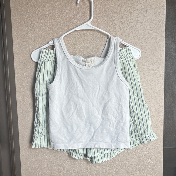 Happily Grey Other - Light Green Boxer Short Set with Pockets